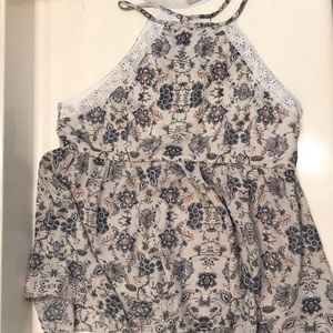 Floral Halter Tank Top from Maurices